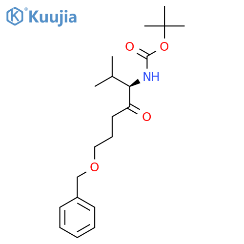 tert-butyl N-[(3R)-7-(benzyloxy)-2-methyl-4-oxoheptan-3-yl]carbamate structure
