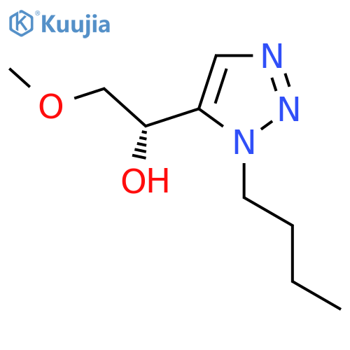 (1S)-1-(1-butyl-1H-1,2,3-triazol-5-yl)-2-methoxyethan-1-ol structure