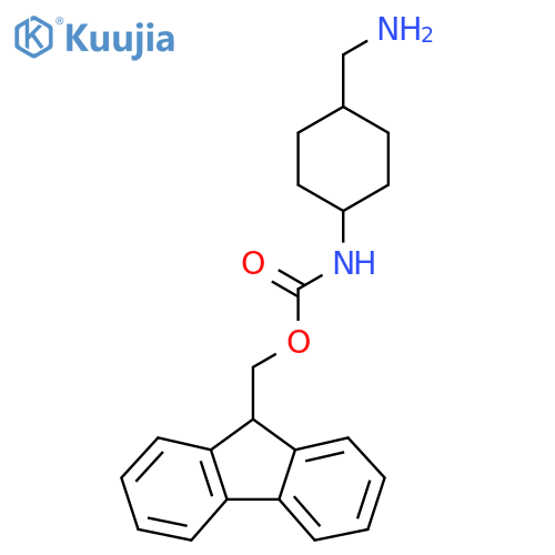 (9H-fluoren-9-yl)methyl N-(1s,4s)-4-(aminomethyl)cyclohexylcarbamate structure