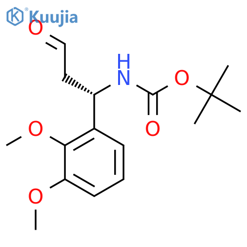 tert-butyl N-(1S)-1-(2,3-dimethoxyphenyl)-3-oxopropylcarbamate structure