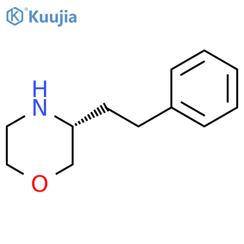 Morpholine, 3-(2-phenylethyl)-, (3R)- structure