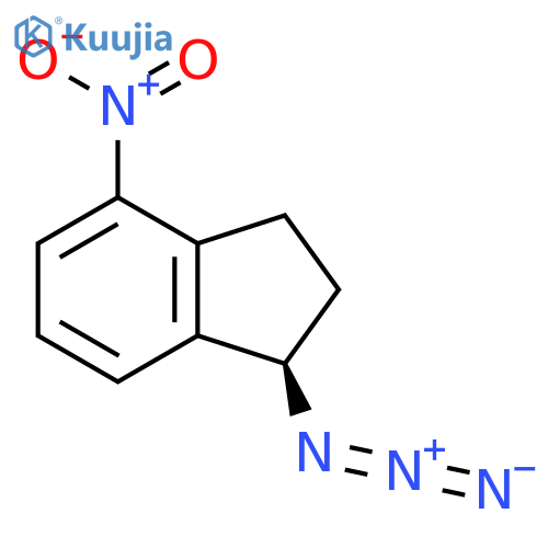 (1R)-1-Azido-4-nitro-2,3-dihydro-1H-indene structure