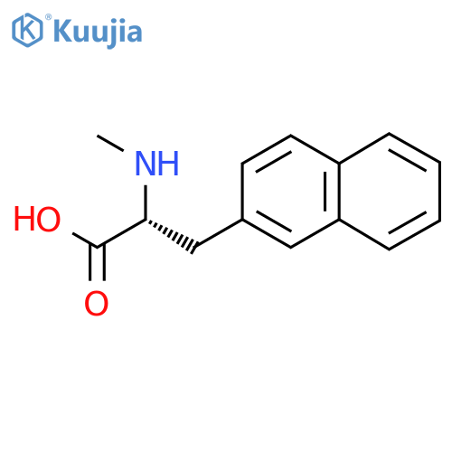 (2R)-2-(methylamino)-3-(naphthalen-2-yl)propanoic acid structure