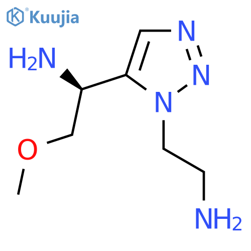 (1S)-1-[1-(2-aminoethyl)-1H-1,2,3-triazol-5-yl]-2-methoxyethan-1-amine structure