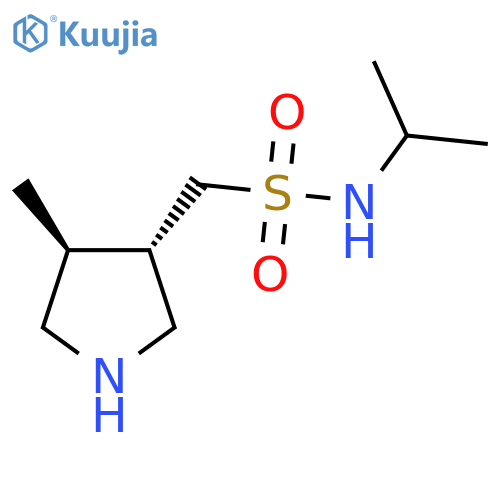 1-[(3S,4S)-4-methylpyrrolidin-3-yl]-N-(propan-2-yl)methanesulfonamide structure