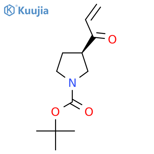 tert-butyl (3R)-3-(prop-2-enoyl)pyrrolidine-1-carboxylate structure