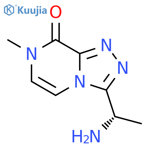 1,2,4-Triazolo[4,3-a]pyrazin-8(7H)-one, 3-[(1S)-1-aminoethyl]-7-methyl- structure