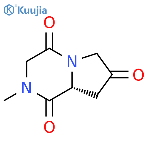 (8aR)-2-methyl-octahydropyrrolo1,2-apiperazine-1,4,7-trione structure