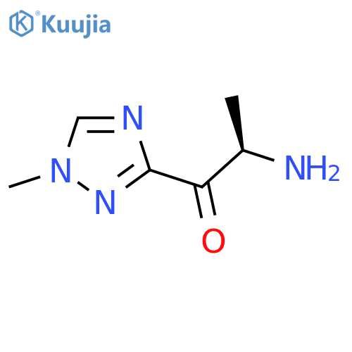 (2R)-2-amino-1-(1-methyl-1H-1,2,4-triazol-3-yl)propan-1-one structure