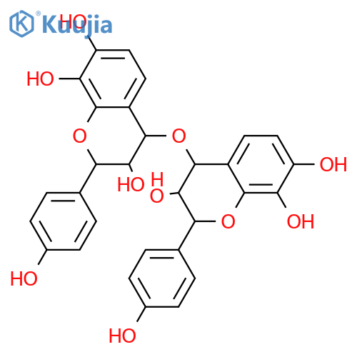3,4',7,8-Tetrahydroxyflavan-(4→O→4)-3,4',7,8-tetrahydroxyflavan; (2R,2'R,3R,3'R,4α,4'β)-form structure