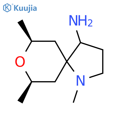 (7R,9S)-1,7,9-trimethyl-8-oxa-1-azaspiro[4.5]decan-4-amine structure