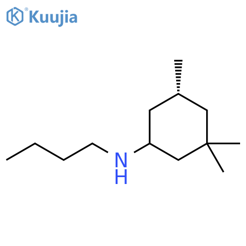 Cyclohexanamine, N-butyl-3,3,5-trimethyl-, (5R)- structure