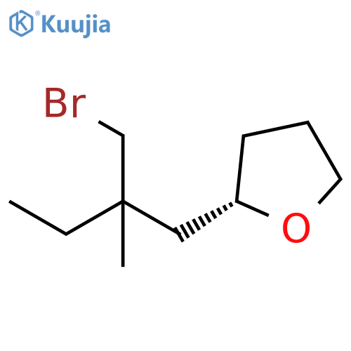 Furan, 2-[2-(bromomethyl)-2-methylbutyl]tetrahydro-, (2S)- structure