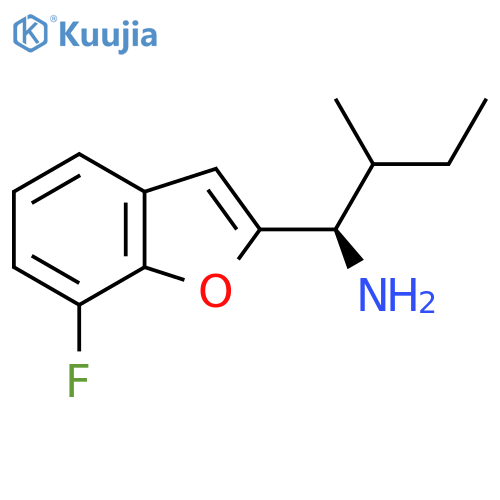 (1R)-1-(7-fluoro-1-benzofuran-2-yl)-2-methylbutan-1-amine structure