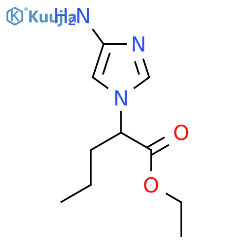 ethyl 2-(4-amino-1H-imidazol-1-yl)pentanoate structure
