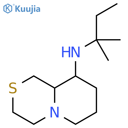 Pyrido[2,1-c][1,4]thiazin-9-amine, N-(1,1-dimethylpropyl)octahydro- structure