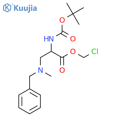 Chloromethyl 3-[benzyl(methyl)amino]-2-{[(tert-butoxy)carbonyl]amino}propanoate structure