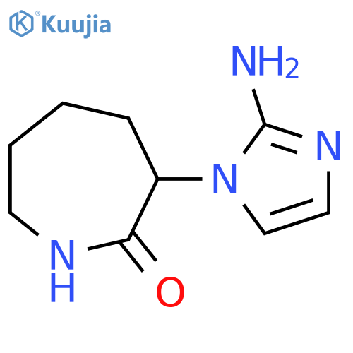 3-(2-amino-1H-imidazol-1-yl)azepan-2-one structure