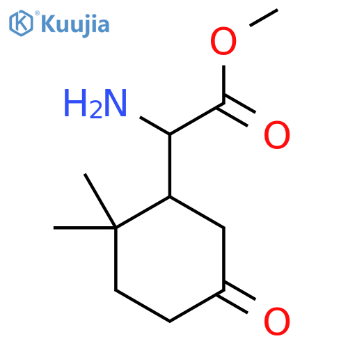 Methyl 2-amino-2-(2,2-dimethyl-5-oxocyclohexyl)acetate structure