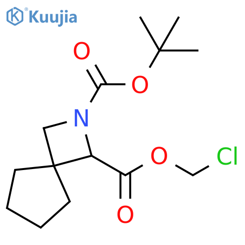 2-Azaspiro[3.4]octane-1,2-dicarboxylic acid, 1-(chloromethyl) 2-(1,1-dimethylethyl) ester structure