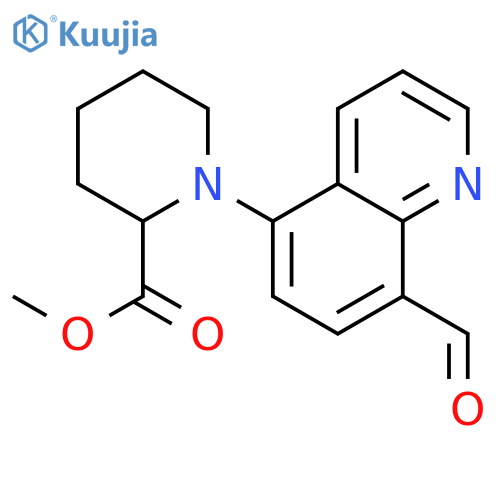 Methyl 1-(8-formylquinolin-5-yl)piperidine-2-carboxylate structure