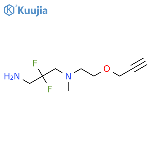 2,2-difluoro-N'-methyl-N'-(2-prop-2-ynoxyethyl)propane-1,3-diamine structure