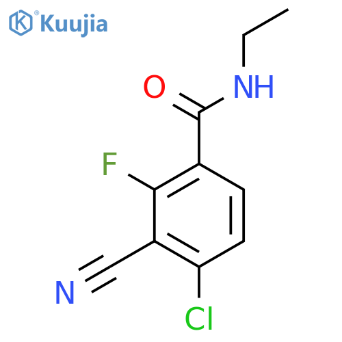 4-chloro-3-cyano-N-ethyl-2-fluorobenzamide structure