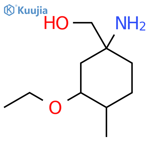 (1-Amino-3-ethoxy-4-methylcyclohexyl)methanol structure
