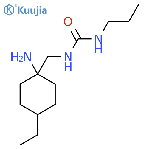 1-(1-amino-4-ethylcyclohexyl)methyl-3-propylurea structure