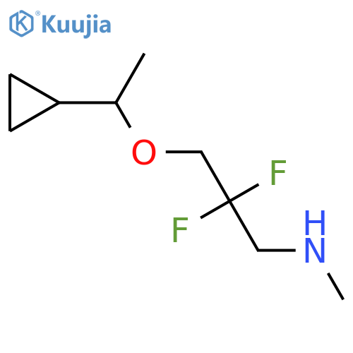 [3-(1-Cyclopropylethoxy)-2,2-difluoropropyl](methyl)amine structure