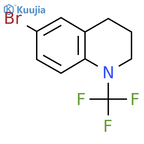 6-bromo-1-(trifluoromethyl)-1,2,3,4-tetrahydroquinoline structure
