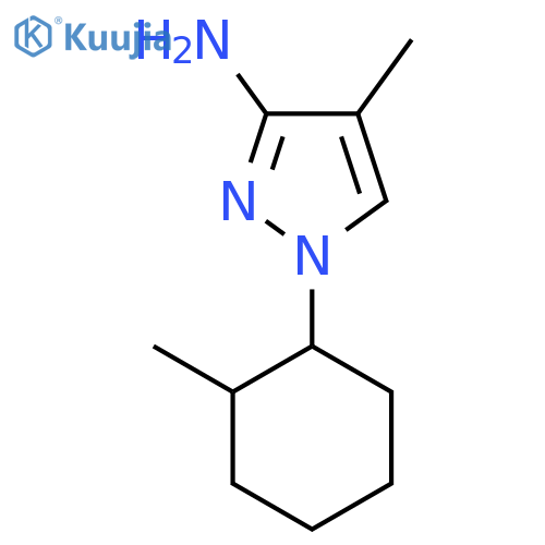 4-methyl-1-(2-methylcyclohexyl)-1H-pyrazol-3-amine structure