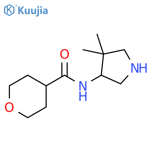 2H-Pyran-4-carboxamide, N-(4,4-dimethyl-3-pyrrolidinyl)tetrahydro- structure