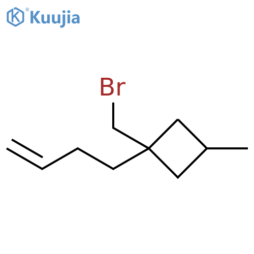 Cyclobutane, 1-(bromomethyl)-1-(3-buten-1-yl)-3-methyl- structure