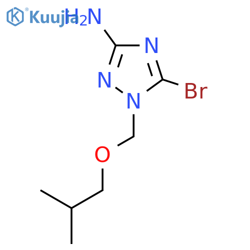 5-bromo-1-(2-methylpropoxy)methyl-1H-1,2,4-triazol-3-amine structure
