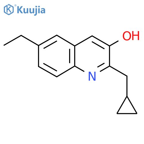 2-(Cyclopropylmethyl)-6-ethylquinolin-3-ol structure