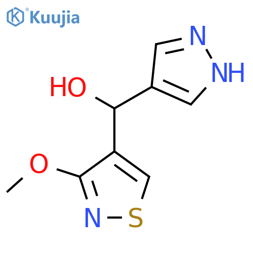 (3-methoxy-1,2-thiazol-4-yl)(1H-pyrazol-4-yl)methanol structure