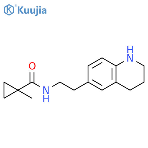Cyclopropanecarboxamide, 1-methyl-N-[2-(1,2,3,4-tetrahydro-6-quinolinyl)ethyl]- structure