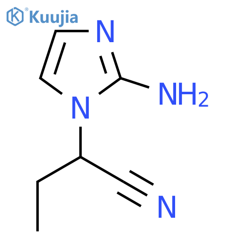 1H-Imidazole-1-acetonitrile, 2-amino-α-ethyl- structure