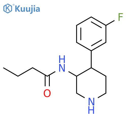Butanamide, N-[4-(3-fluorophenyl)-3-piperidinyl]- structure