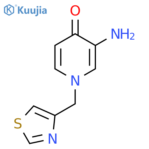 3-amino-1-(1,3-thiazol-4-yl)methyl-1,4-dihydropyridin-4-one structure