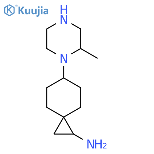 6-(2-methylpiperazin-1-yl)spiro2.5octan-1-amine structure