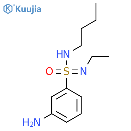 3-amino-N-butyl-N-ethylbenzene-1-sulfonoimidamide structure