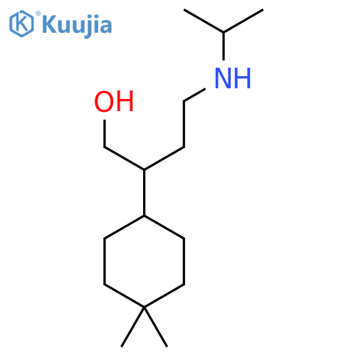 2-(4,4-Dimethylcyclohexyl)-4-[(propan-2-yl)amino]butan-1-ol structure