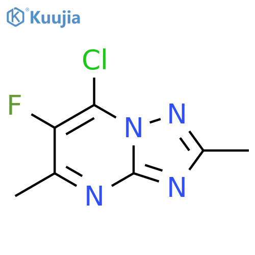 7-Chloro-6-fluoro-2,5-dimethyl-[1,2,4]triazolo[1,5-a]pyrimidine structure