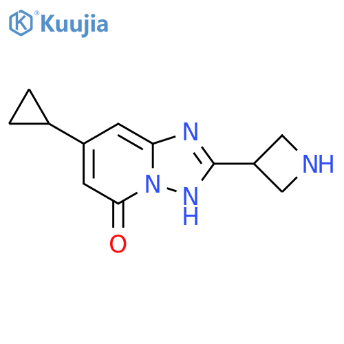 2-(azetidin-3-yl)-7-cyclopropyl-1,2,4triazolo1,5-apyridin-5-ol structure