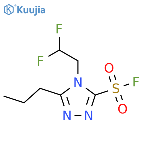 4H-1,2,4-Triazole-3-sulfonyl fluoride, 4-(2,2-difluoroethyl)-5-propyl- structure