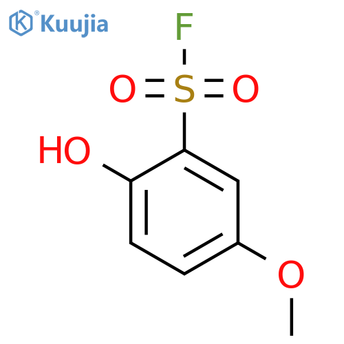2-Hydroxy-5-methoxybenzene-1-sulfonyl fluoride structure