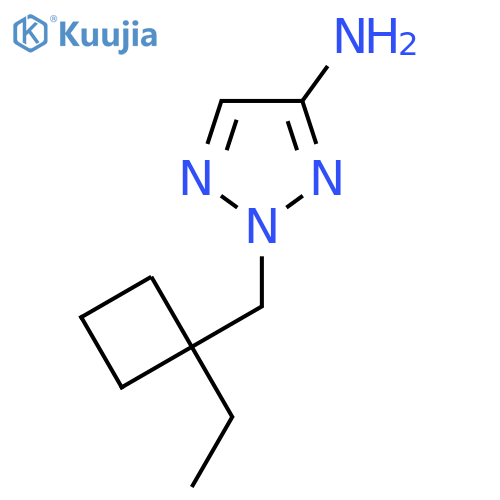 2-(1-ethylcyclobutyl)methyl-2H-1,2,3-triazol-4-amine structure