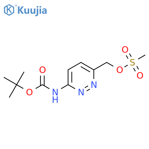 [6-[(2-Methylpropan-2-yl)oxycarbonylamino]pyridazin-3-yl]methyl methanesulfonate structure